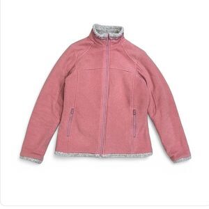 Guide Series Pink Fair Isle Fleece Jacket Size Large